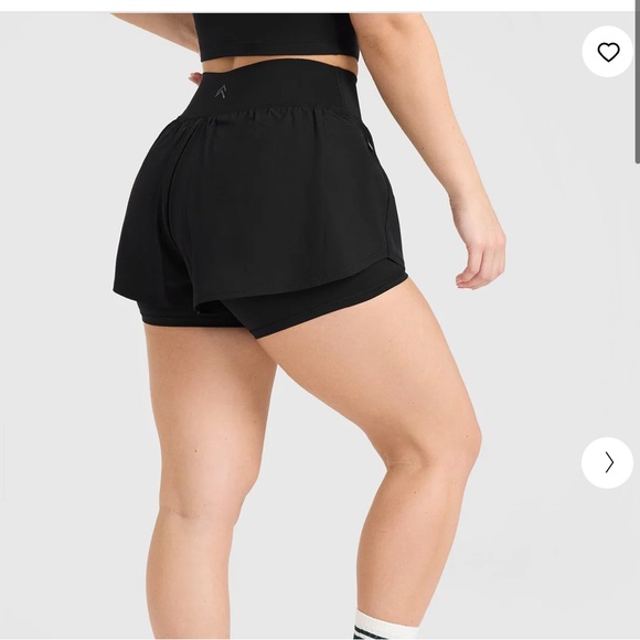Oner Active Pants - Oner Active Unified Double Layer Shorts in Black